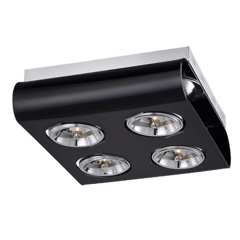 Eurofase 24814 Curve Fix Trak Monospot 4 Light Black Model: 24814-01
