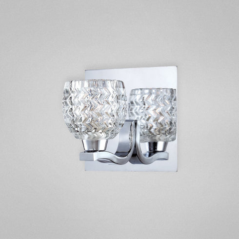 Eurofase 25727-012 Wave 1 Light Wall Sconce Chrome