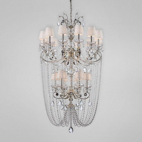 Eurofase 25761-016 Volante 18-light Chandelier, Silver Finish