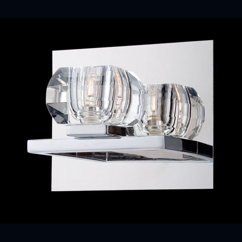 Eurofase 26356-013 Casa 1 Light Wall Sconce Chrome/Clear