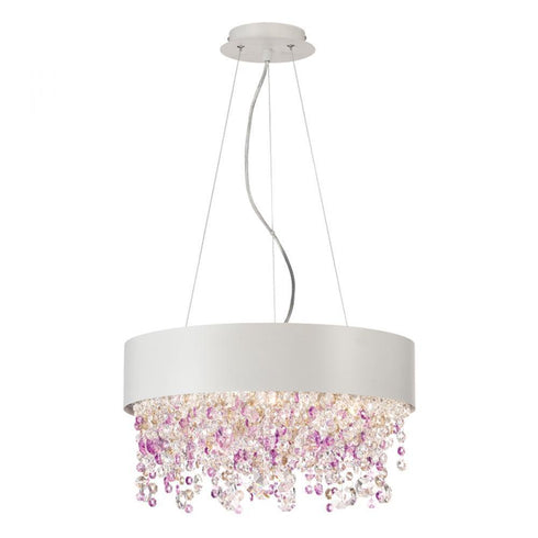 Eurofase 28149-019 Romanelli 4-light Chandelier, White Finish