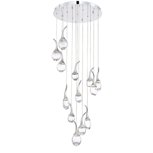 Eurofase 28158-011 Oz 13-light LED Chandelier, Chrome Finish