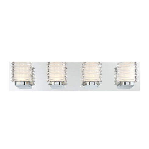 Eurofase Ancona Opal Encapsulated LED Within A Clear Ribbed Model: 31791-014
