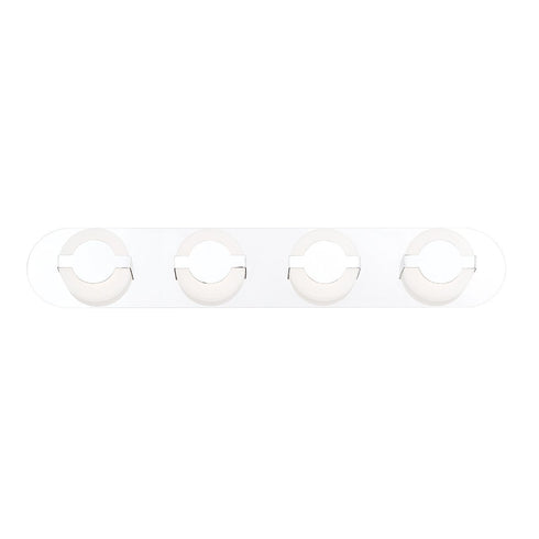 Eurofase Balewood Rounded Chrome And Frosted Acrylic House This Model: 35665-014