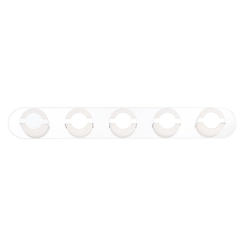 Eurofase Balewood Rounded Chrome And Frosted Acrylic House This Model: 35666-011