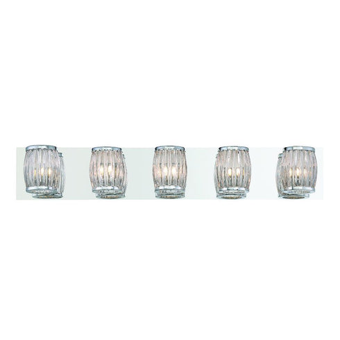 Eurofase Barile 5 Light Bath Bar In Chrome Model: 30046-016