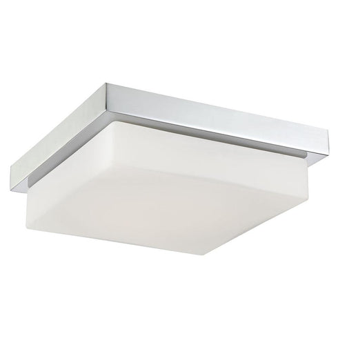 Eurofase Barlow Square White Acrylic Shade With Chrome Base Model: 32673-012
