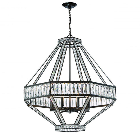 Eurofase Bellezza 8 Light Chandelier Bronze Model: 31884-016