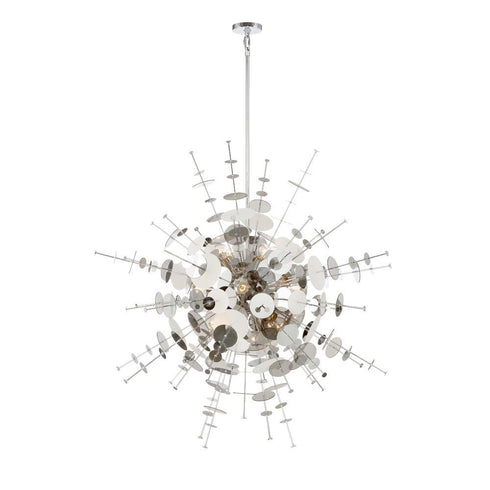 Eurofase Bonazzi 12 Light Chandelier Chrome Model: 34084-021
