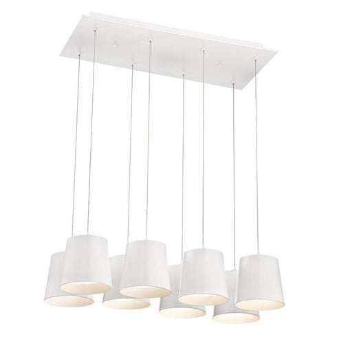 Eurofase Borto 8 Light LED Chandelier Black Model: 28163-022