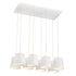 Eurofase Borto 8 Light LED Chandelier Black Model: 28163-022