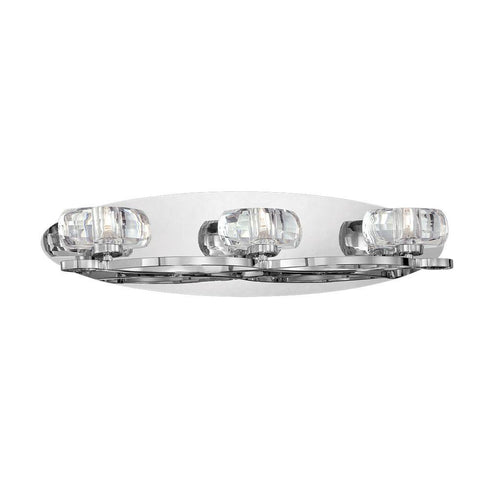 Eurofase Buca 3 Light Bathbar Chrome Clear Model: 26351-018