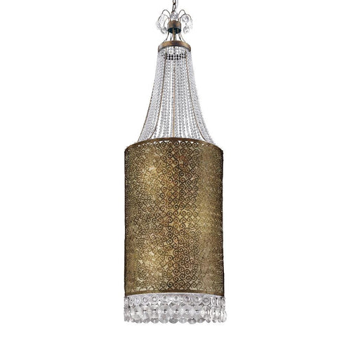 Eurofase Caramel 1 2 Light Pendant Bronz Clear Model: 19484-013