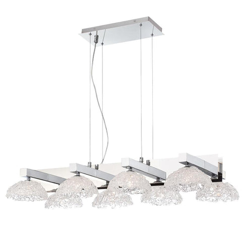 Eurofase Caramico 8 Light Chandelier Chrome Model: 28138-013