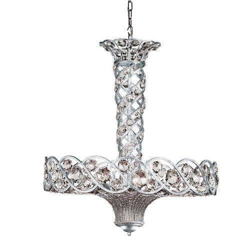 Eurofase Catara 1 2 Light Chandelier Silver Model: 17471-015