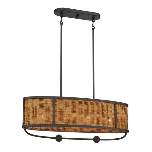 Eurofase Comparelli Hand Woven Natural Wicker Conjures Up Model: 38160-028