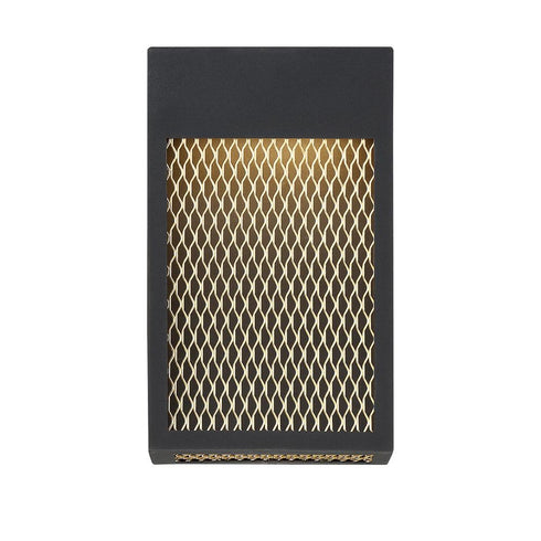 Eurofase Coop Golden Mesh Wiring Encloses A Top LED Panel Model: 35927-013
