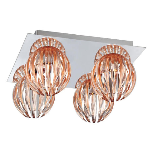 Eurofase Cosmo Sliced Plexiglass Shades With Polished Chrome Model: 23207-011