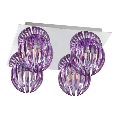 Eurofase Cosmo Sliced Plexiglass Shades With Polished Chrome Model: 23207-042