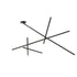 Eurofase Crossroads Minimalist Rods Of LED Crisscrossed At Varied Model: 36249-015