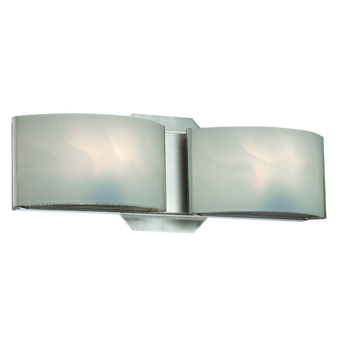 Eurofase Dakota 2 Light Bathbar S Nkl/White