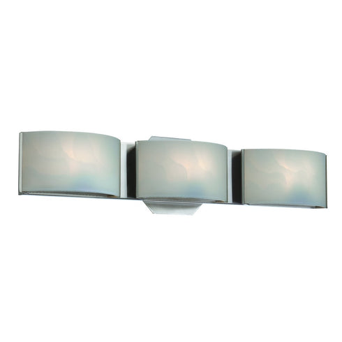 Eurofase Dakota 3 Light Bathbar S Nkl/White