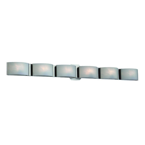 Eurofase Dakota 6 Light LED Bath Bar In Chrome Model: 30093-010