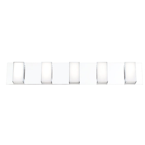 Eurofase Delrosa 5 Light LED Chrome Vanity Bathbar Model: 35653-011