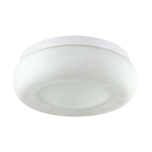 Eurofase Disk Molded Opal Glass With White Glazed Metal Model: 23025-011