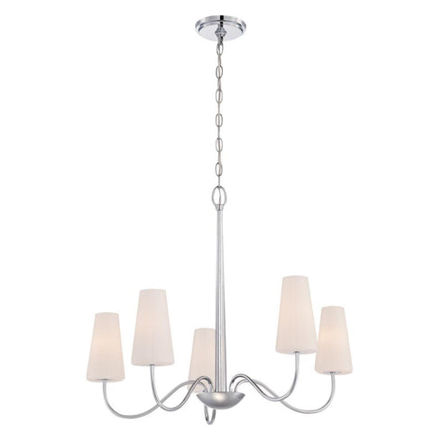 Eurofase Enza 5 Light Chandelier Chrome Model: 27968-017