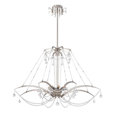 Eurofase Gambari 8 Light Chandelier Chrome Model: 28145-011