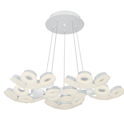 Eurofase Glendale3 0 Light LED ChandelrWhite Model: 29094-011