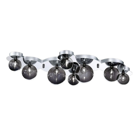 Eurofase Grappa 8 Light Flus Sconce C Smoke Model: 26355-016