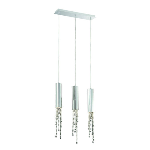 Eurofase Groove 3 Light Pendant Chrome Model: 20418-014