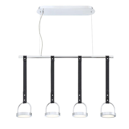 Eurofase LAPPIN 4 Light LED Linear Chandelier Model: 35901-013