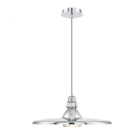 Eurofase Legend 1 Light Large Pendant Chrome Model: 31866-019