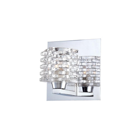 Eurofase Lenza Patterned Cast Clear Glass With Chromed Model: 25722-017