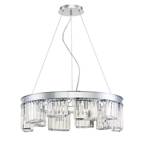 Eurofase Lumino1 0 Light Chandelier In Chrome Model: 29079-018