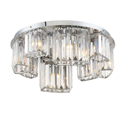 Eurofase Lumino 8 Light Flushmount In Chrome Model: 29081-011