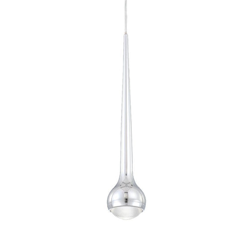 Eurofase Micro 1 Light LED Pendant Chrome White Model: 22960-016