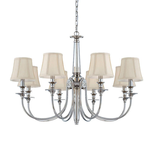 Eurofase Mona 8 Light Chandelier P Nickel Model: 25773-019