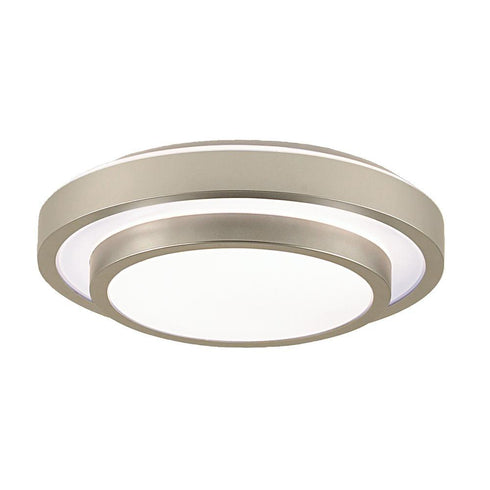 Eurofase Noire 1 Light Flushmount Medium Silve White Model: 19587-011