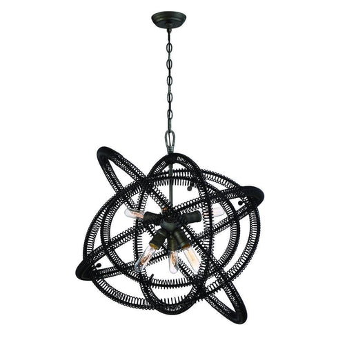 Eurofase Orbita 6 Light Chandelierbronze Model: 31388-016