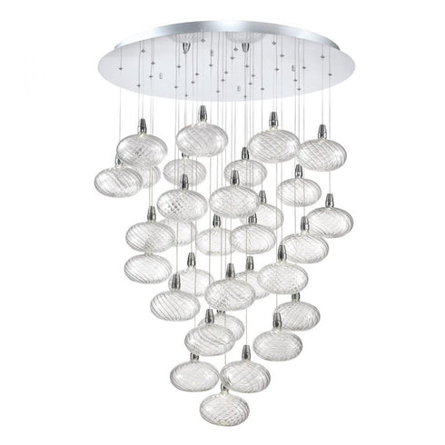 Eurofase Orlando Crystal Patterned Globe Glass With Polished Model: 28224-013