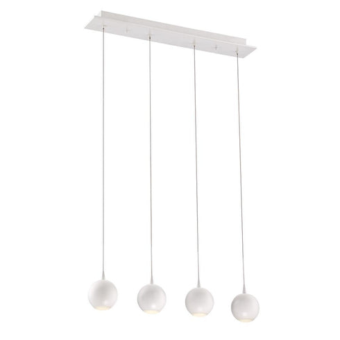 Eurofase Patruno 4 Light LED Chandelier White Model: 28167-013
