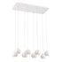 Eurofase Patruno 8 Light LED Chandelier White Model: 28169-017