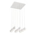Eurofase Patruno 9 Light LED Chandelier White Model: 28170-013