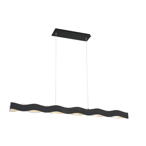 Eurofase Ripple Evenly Spaced Metal Waves Cascade LED Lights Model: 35956-013