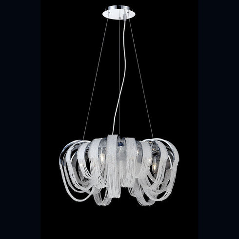 Eurofase Sage 5 Light Chandelier Chrome /clear Model: 26595-016
