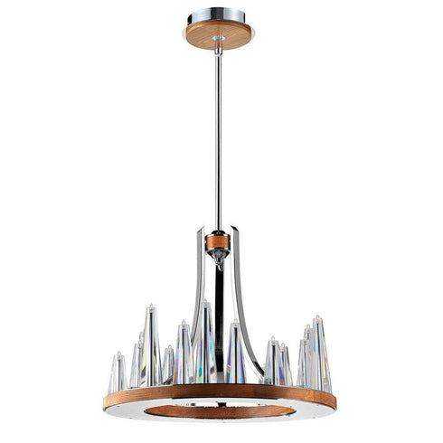 Eurofase Skyline 1 5 Light Chandelier Chrome Clear Model: 26371-016